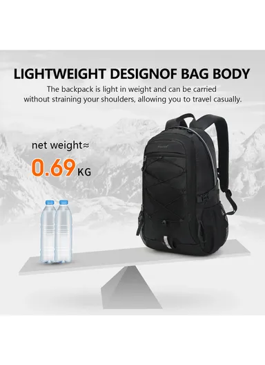 15.6" Laptop Waterproof Business Travel Backpack With Water Bottle Holders &amp; Adjustable Straps T-B9500 - Orange