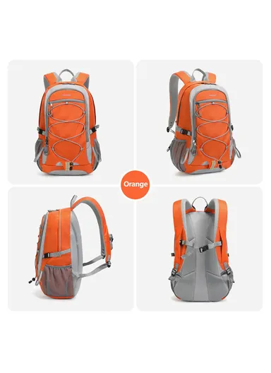 15.6" Laptop Waterproof Business Travel Backpack With Water Bottle Holders &amp; Adjustable Straps T-B9500 - Orange
