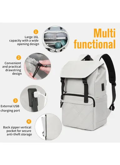 15.6″ Custom Casual Sport Mochila Backpack Bag Waterproof Laptop Backpack T-B9381 - Green