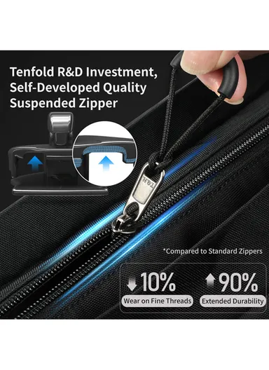 11" Urban Casual Crossbody Bag Outdoor Leisure Shoulder Bag With Camera Compartment T-S8953 - Black