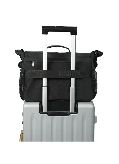 11" Urban Casual Crossbody Bag Outdoor Leisure Shoulder Bag With Camera Compartment T-S8953 - Black