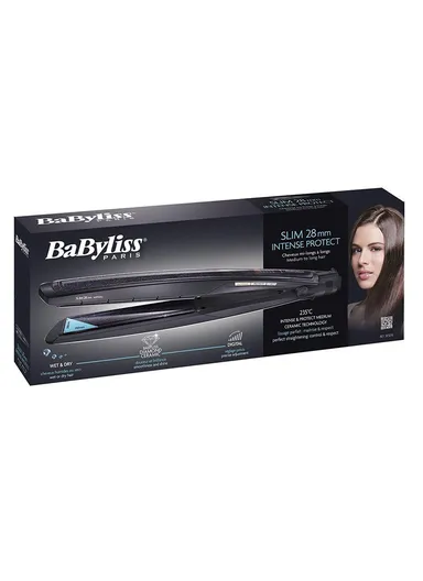 Babyliss Intense Protect Slim 28mm Hair Straightener - 235°C - Wet &amp; Dry 