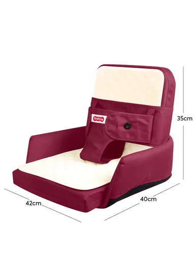 5-in-1 Multifunctional Baby Bed, Foldable Baby Lounger with Safety Harness, Adjustable &amp; Portable Baby Seat &amp; Sleeper with Washable Cover 66507 (L42 x W40 x H35)cm - Blue