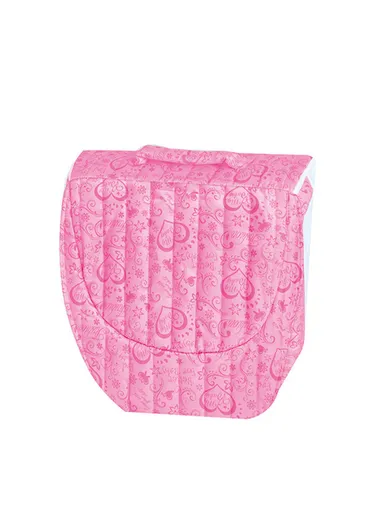 Foldable Baby Safe Separate Bed with Mosquito Net, Portable Music Function, Folding Bed, Swinging Basket, Compact, Easy to Carry, Baby Safe Isolated Bed, Portable Travel Bed 66511 (L73 x W40 x H45)cm - Pink / 0-4 Months
