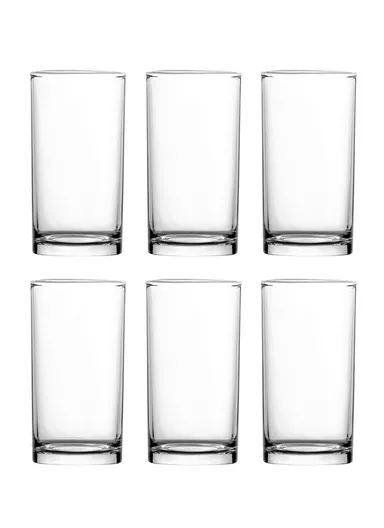 255ml 6Pcs Drinking Glass Cups Set 507A (D6 x H11)cm