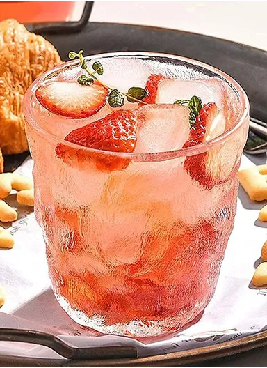 265ml 6-Pcs Matte Finish Hot &amp; Cold Beverages Glass Cups Set 89093