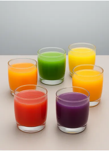 330ml 6Pcs Round Rim Glass Cups with Pentagon Base Shape for Hot &amp; Cold Beverages HS5302 - Transparent