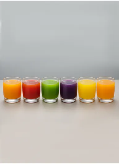 330ml 6Pcs Round Rim Glass Cups with Pentagon Base Shape for Hot &amp; Cold Beverages HS5302 - Transparent