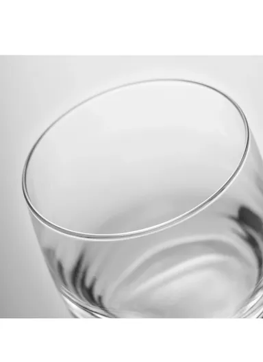 330ml 6Pcs Round Rim Glass Cups with Pentagon Base Shape for Hot &amp; Cold Beverages HS5302 - Transparent