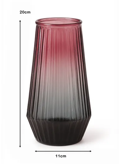 Cappuccino Design Multi-Color Elegant Modern Design Flower Desk Decorative Glass Vase (D11 x H20)cm - Green &amp; Yellow