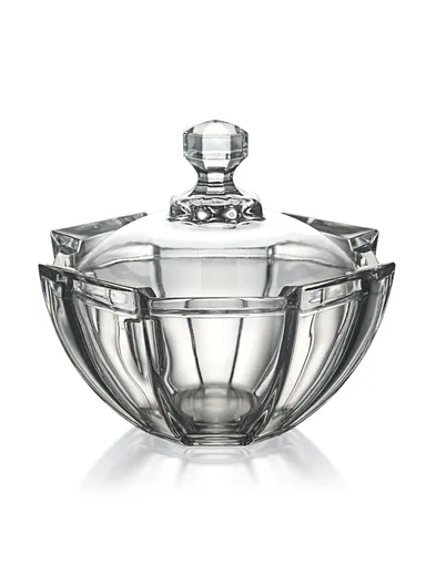 Modern Style Glass Jar with Lid, Multi-Use Wide Mouth Storage Candy Container TG518 (D16.5 x H15.5)cm