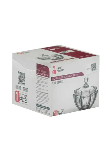 Modern Style Glass Jar with Lid, Multi-Use Wide Mouth Storage Candy Container TG518 (D16.5 x H15.5)cm