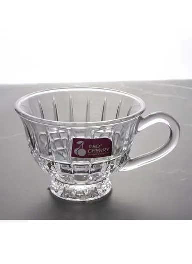 100ml 6-Pcs Hot Drinks Glass Mugs Set with Comfortable Grip ZB3208