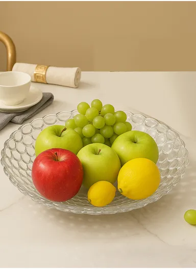 26cm Glass Fruit Plate Durable, Stylish &amp; Multi-Purpose Serving Dish P15-C
