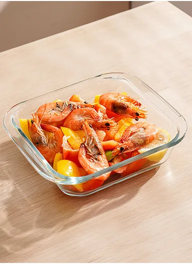 1.8L Square Borosilicate Glass Baking Dish Oven-Safe Tray (24.5x22x5.5)cm