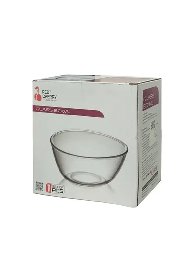 1L Large Capacity Borosilicate Clear Dishwasher Safe Kitchen Mixing Round Glass Bowls GPSLW-170
