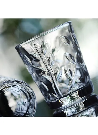 60ml 6Pcs Elegant Small Round Glass Cup with Heavy Base BM5030SY