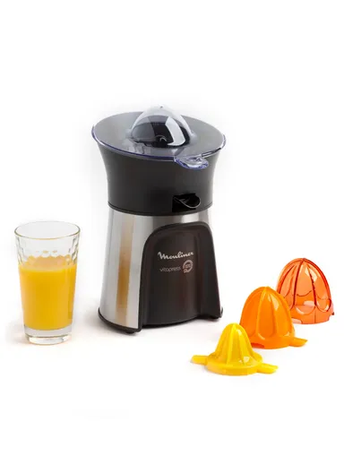 100W Direct Serve 3 Cones Citrus Press PC603D10 - Metallic Grey