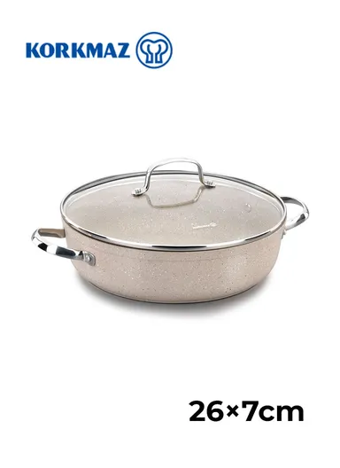 Korkmaz 239160 Granita (D26 ×H7)cm Short Pot 3.5L