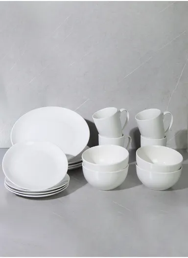 16-Piece Ceramic Tableware Set – Perfect for 4-Person Dining 