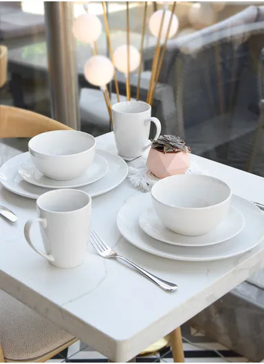 16-Piece Ceramic Tableware Set – Perfect for 4-Person Dining 