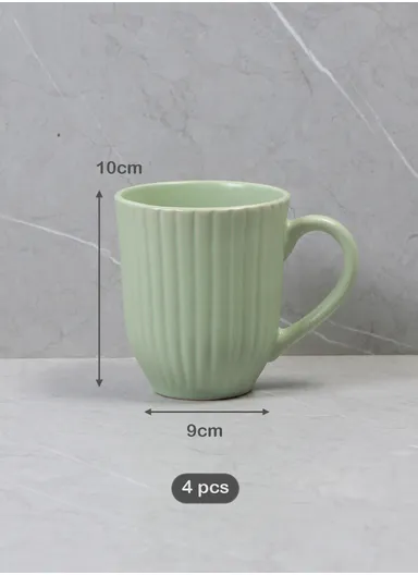 16 Pcs/Set Chip Resistant &amp; Scratch Resistant Ultra Chic Dinnerware Service for 4, Microwave &amp; Dishwasher Safe, Durable Everyday Dining Set - Green