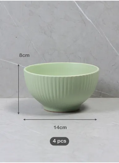 16 Pcs/Set Chip Resistant &amp; Scratch Resistant Ultra Chic Dinnerware Service for 4, Microwave &amp; Dishwasher Safe, Durable Everyday Dining Set - Green