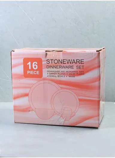 16 Pcs/Set Chip Resistant &amp; Scratch Resistant Ultra Chic Dinnerware Service for 4, Microwave &amp; Dishwasher Safe, Durable Everyday Dining Set - Green