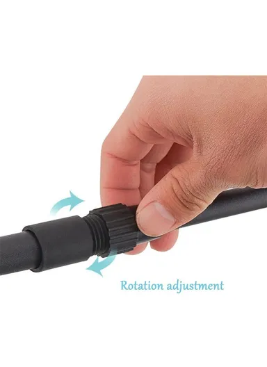 3-Tier Expandable Heavy-Duty Iron Storage Organizer Rack with Side Hooks, Multi-Purpose Adjustable Microwave Kitchen Rack Organizer z-62x (W43-70 x D32 x H77)cm - Black