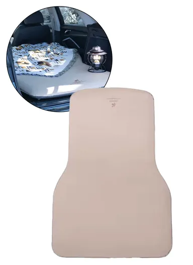 Leakproof Inflatable Air Mattress Quick Inflation Travel Bed, Lightweight, Portable Sleeping Pad for Camping, Fits Most SUVs &amp; Sedans, Comfortable &amp; Durable CD-4096 (L188 x W132 x H5)cm - Beige&amp;Gray