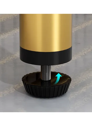 5-Tier Heavy-Duty Metallic Shoe Organizer, Bedroom Shoe Organizer Racks YM043 (W80 x D23 x H105)cm - Gold