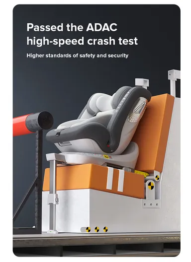 0m+ 360° Rotation Convertible Baby Car Seat, with Side Protection System, Adjustable Headrest, Rear &amp; Forward-Facing &amp; Anti-Sweat Cover G409 (L47 x W45 x H60)cm - Khaki