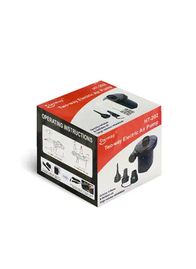 Portable Air Mattress Two-Way Universal Inflator Pump with 3 Nozzles HT-202