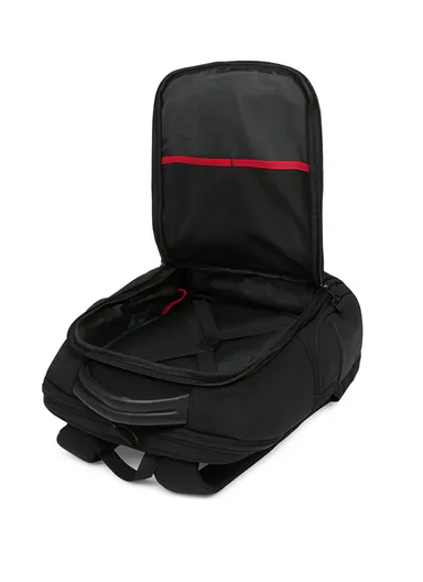 17-Inch Laptop Backpack, Slim Travel &amp; Work Bag with USB Charging Port, Adjustable Padded Shoulder Straps, &amp; Multi-Layer Organizer Compartments AK12 - Black