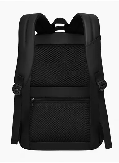 17-Inch Large Capacity Laptop Backpack, Slim &amp; Lightweight Business Travel Bag with USB Port, Organizer Compartments, &amp; Padded Straps SL1074 - Black