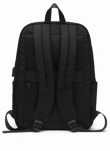 17-Inch Large Capacity Laptop Backpack, Slim &amp; Lightweight Business Travel Bag with USB Port, Organizer Compartments, &amp; Padded Straps SL1074 - Black