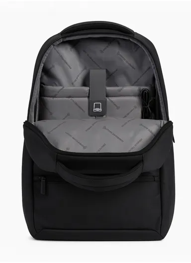 15.6" Water-Resistant Multi-Pocket Laptop Backpack with Trolley Sleeve &amp; Padded Straps SL1071 - Dark Grey