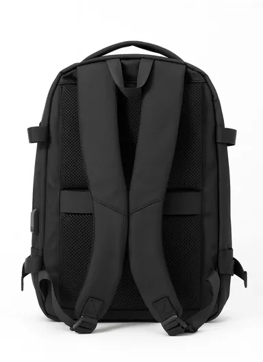 15.6" Laptop Waterproof Backpack With USB Charging Port For Travel &amp; School SL2813 (W33 x D17 x H47)cm - Black