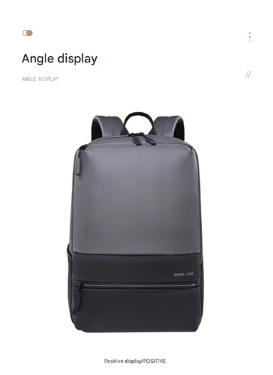 15.6" Water-Resistant Laptop Backpack Multi-Functional Travel Bag with Trolley Sleeve &amp; Padded Straps LM-7F - Blue