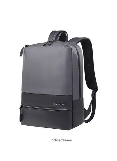 15.6" Water-Resistant Laptop Backpack Multi-Functional Travel Bag with Trolley Sleeve &amp; Padded Straps LM-7F - Khaki