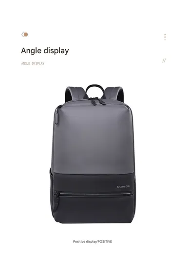 15.6" Water-Resistant Laptop Backpack Multi-Functional Travel Bag with Trolley Sleeve &amp; Padded Straps LM-7F - Off White