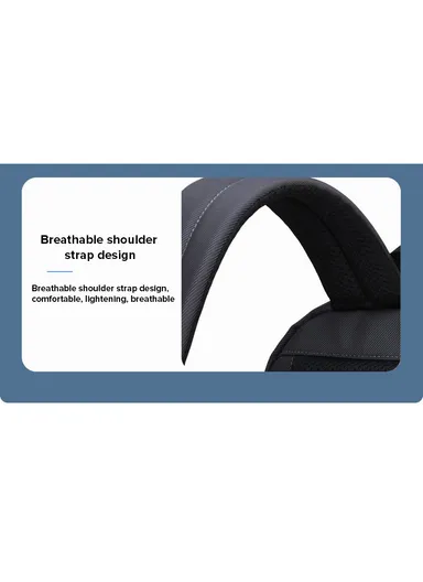 15.6" Laptop Backpack Multi-Functional Travel Bag with Trolley Sleeve &amp; Padded Straps SL73 - Grey