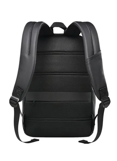 15.6" Water-Resistant Laptop Backpack Multi-Functional Travel Bag with Trolley Sleeve &amp; Padded Straps SH-22 - Grey