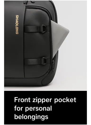 15.6" Water-Resistant Laptop Backpack Multi-Functional Travel Bag with Trolley Sleeve &amp; Padded Straps SH-22 - Blue