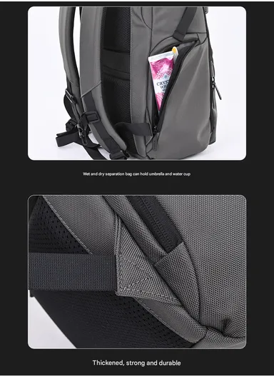 15.6" Water-Repellent Laptop Business &amp; Travel Backpack AK53 - Black