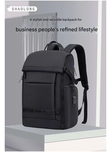 15.6" Water-Repellent Laptop Business &amp; Travel Backpack AK52 - Grey