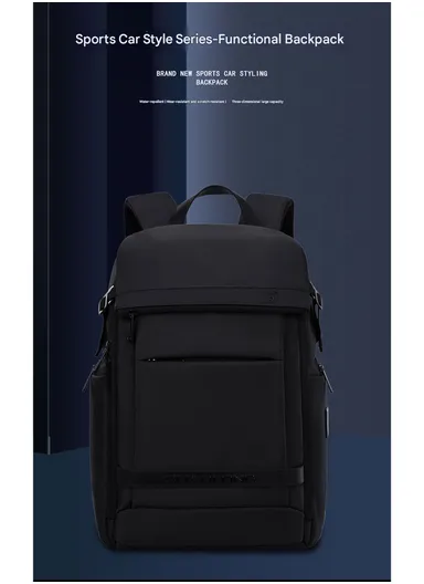 15.6" Water-Repellent Laptop Business &amp; Travel Backpack AK52 - Grey