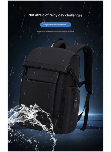15.6" Water-Repellent Laptop Business &amp; Travel Backpack AK52 - Grey