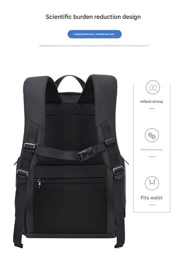 15.6" Water-Repellent Laptop Business &amp; Travel Backpack AK52 - Grey