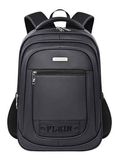 15.6" Water-Resistant Laptop Backpack Multi-Functional School &amp; Work Bag with Padded Straps 2023-13 - Black